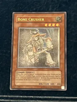 Bone Crusher Grey Misprint Yugioh Ultimate Rare MP CRMS - Image 5