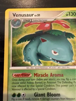 2007 Pokemon TCG - Secret Wonders - Venusaur Non Holo Rare - 20/132 - LP - Image 5