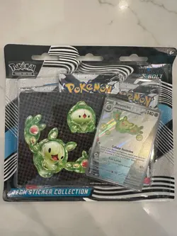 Pokemon Black Bolt 3-Pack Tech Sticker Collection, Sealed, in hand, rdy to ship - Image 1