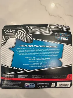 Pokemon Black Bolt 3-Pack Tech Sticker Collection, Sealed, in hand, rdy to ship - Image 2