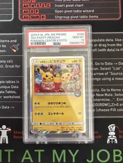 Pokemon PSA 10 Tea Party Pikachu - Pokemon Center Kyoto Promo 2019 - Image 1