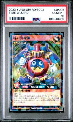 PSA 10 Yugioh Time Wizard (Rush Duel) Parallel Rare | RD/ECG1-JP002 Japanese - Image 1