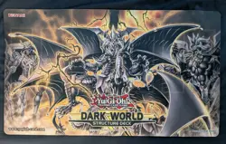 Yugioh Dark World Grapha Playmat Unused Structure Deck Official Mat - Image 1
