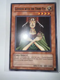 Yugioh Goddess with the Third Eye TP1-E013 Rare NM - Image 1