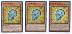 Yugioh! 3x Crystal Skull BLCR-EN022 Ultra Rare 1st Ed NM - Image 1