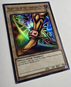 Right Leg of the Forbidden One LOB-EN120 Legend of Blue Eyes 25th Anniversary NM - Image 4