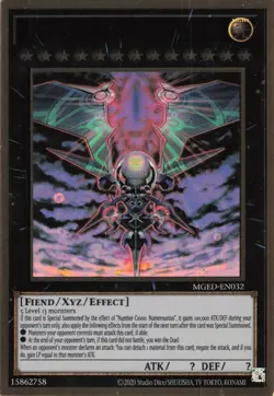 Yugioh Number iC1000: Numerounius Numerounia MGED-EN032 Gold Rare NM - Image 1