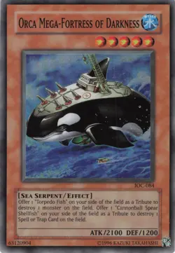 Yugioh Orca Mega-Fortress of Darkness IOC-084 Super Rare MP - Image 1