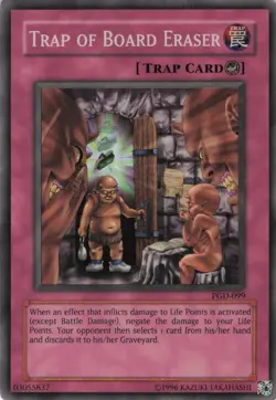 Yugioh Trap of Board Eraser PGD-099 Super Rare MP - Image 1