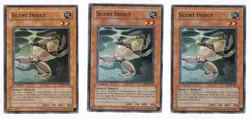 Yugioh- 3X Silent Insect - Common - 1st Edition - SOI-EN020 - Near Mint - Image 1