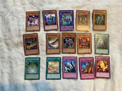 15x Yu-Gi-Oh! Trading Card Job Lot 9, very good used condition [AA24] - Image 1