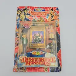 Dungeon Dice Monsters Yu Gi Oh! Holographic Card & 4 Figures - Image 1