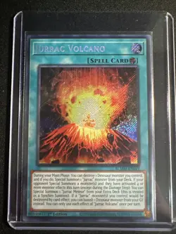Yu-Gi-Oh! TCG Jurrac Volcano BLMM-EN019 SECRET RARE 1st Edition Near Mint FOIL - Image 1