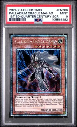 PSA 9 PALLADIUM ORACLE MAHAD RA03-EN266 QUARTER CENTURY RARE YUGIOH - Image 1
