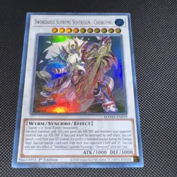 Yu-Gi-Oh! TCG Swordsoul Supreme Sovereign Chengying NM Ultra Rare MAMA-EN039 - Image 1