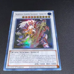 Yu-Gi-Oh! TCG Swordsoul Supreme Sovereign Chengying NM Ultra Rare MAMA-EN039 - Image 2