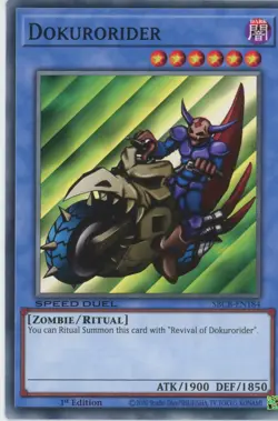 Yugioh Dokurorider SBCB-EN184 Common 1st NM x3 Play Set - Image 1