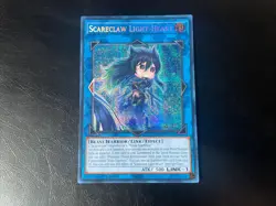 Yu-Gi-Oh! TCG Scareclaw Light-Heart MP23-EN136 Secret Rare 1st Edition Near Mint - Image 1