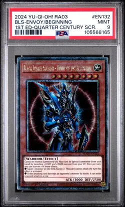 PSA 9 BLACK LUSTER SOLDIER-ENVOY OF THE BEGINNING RA03-EN299 QUARTER CENT YUGIOH - Image 1
