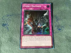 Yu-Gi-Oh! TCG Evenly Matched RA01-EN074 Super Rare 1st Edition Near Mint - Image 1