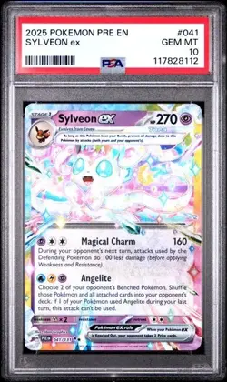 2025 Pokemon Prismatic Evolutions Sylveon ex 041/131 - PSA 10 - Image 1