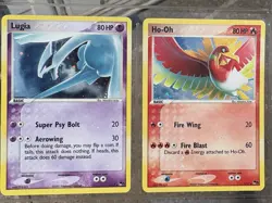 2007 Pokemon Ho-Oh + Lugia (2 Card Set) Holo Pop Series 5 Ungraded - Image 1