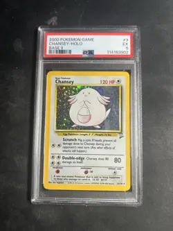2000 Pokemon Game Base Set Chansey Holo PSA 5 #3 - Image 1