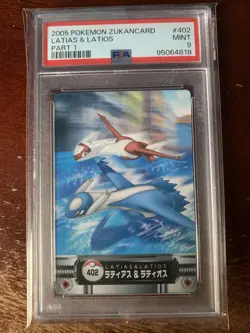 Latios Latias Pokemon Zukan Card #402 Nintendo Japanese Rare 2005 PSA 9 - Image 1