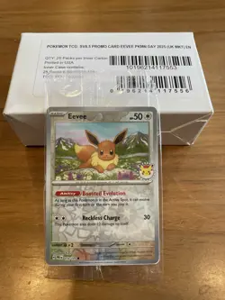 Pokemon Eevee Card 074/131 Sealed, Day 2025 Holo Promo, Pokemon TCG - Image 1