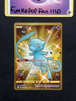 Mew 025/025 Secret Rare Gold Celebrations 25th Anniversary Pokemon Card - Image 1