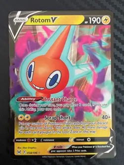 Pokemon TCG SWSH11: Lost Origin 058/196 Rotom V NM - Image 1