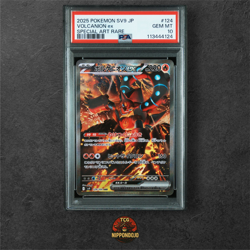 PSA 10 Pokemon Card Volcanion ex SAR 124/100 sv9 Battle Partners Japanese - Image 1