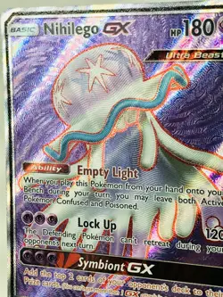 Nihilego GX (Full Art) 103/111 SM-Crimson Invasion Holo Pokemon TCG 2017 NM Card - Image 3