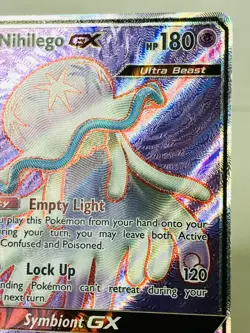 Nihilego GX (Full Art) 103/111 SM-Crimson Invasion Holo Pokemon TCG 2017 NM Card - Image 5