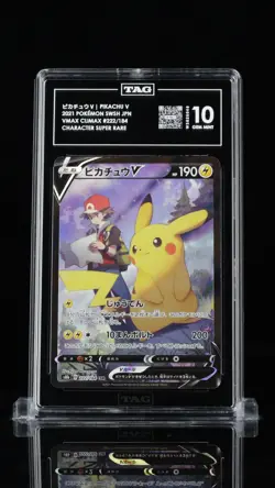 2021 Pokemon Japanese VMAX Climax Pikachu V CSR 222 TAG 10 Gem Mint - Image 1