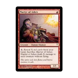 WOTC MtG Coldsnap Martyr of Ashes (C) (Foil) EX - Image 1
