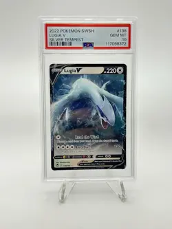 Lugia v 2022 Pokemon SWSH Silver Tempest Holo Rare Card PSA 10 GEM MINT - Image 1