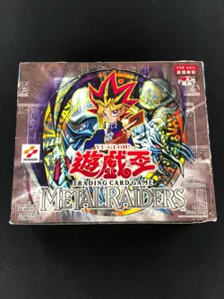 YUGIOH 2002 METAL RAIDERS - USED EMPTY BOOSTER BOX (ASIAN ENGLISH) - Image 1