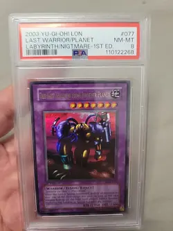 Yu-Gi-Oh! The Last Warrior From Another Planet Lon 1st Psa 8 Yugioh - Image 1