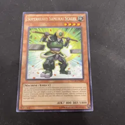 Yugioh Superheavy Samurai Scales NECH-EN009 Rare 1st Edition - Image 3
