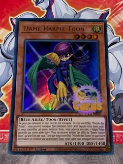 Carte YU GI OH DAME HARPIE TOON BLCR-FR066 - Image 1