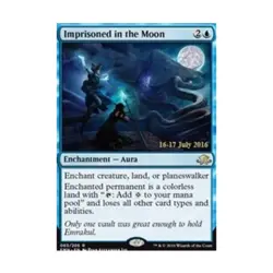 WOTC MtG Prerelease Promos Imprisoned in the Moon (P) (Foil) EX - Image 1