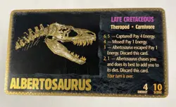 Dino Hunt - Albertosaurus - Ultra-Rare Gold Foil Dinosaur Card - Image 1