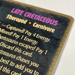 Dino Hunt - Albertosaurus - Ultra-Rare Gold Foil Dinosaur Card - Image 3