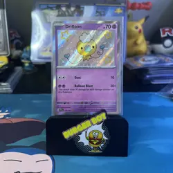 Drifloon - 155/091 - Paldean Fates - Baby Shiny Pokemon Card TCG NM Rare - Image 1