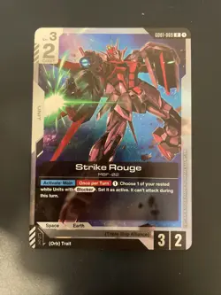 STRIKE ROUGE GD01-069 R GUNDAM CARD GAME OP CARD-MULTIPLE COPIES AVAIL - Image 1