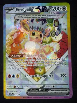 Pokemon Eevee EX 174 Scarlet & Violet Promo Holo Prismatic Card - Image 1
