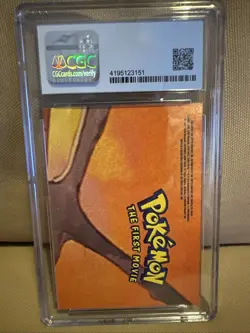 Pikachu & Raichu Pokemon Topps 1999 The First Movie Sticker Puzzle Card CGC 7.5 - Image 2