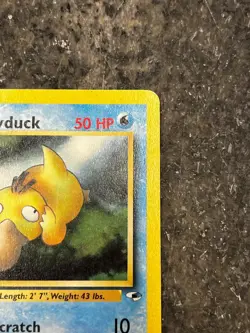 Misty's Psyduck 54/132 - Gym Heroes Vintage Pokemon Card LP - Image 4