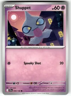 Pokemon SV09 Journey Together Card Shuppet 059/159 - Image 1